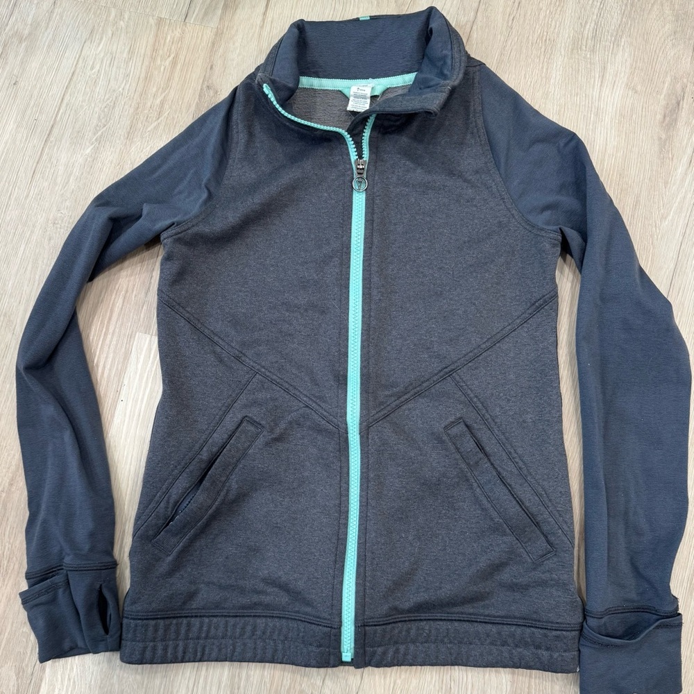 Ivivva Charcoal and Mint Jacket